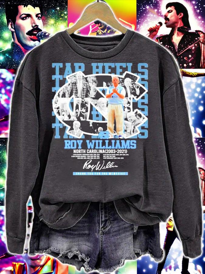 Tar Heels Roy Williams North Carolina 2003-2021 signature shirt sweatshirt