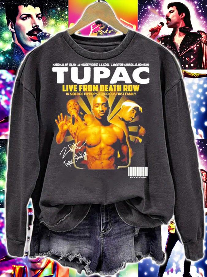 Tupac live from death row signature shirt t-shirt