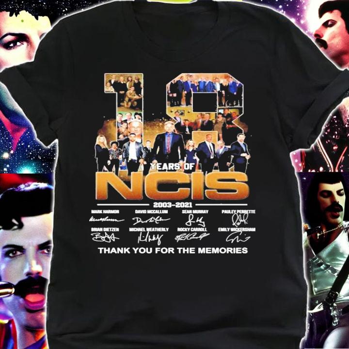 18 Years Of NCIS 2003-2021 Signatures shirt