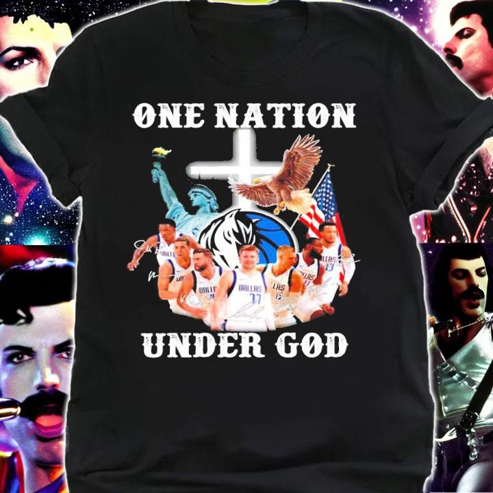 Dallas Mavericks one nation under god t-shirt