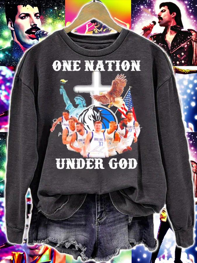 Dallas Mavericks one nation under god t-shirt