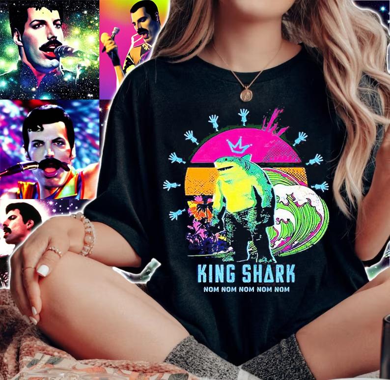 DC The Suicide Squad King Shark T-shirt woman shirt
