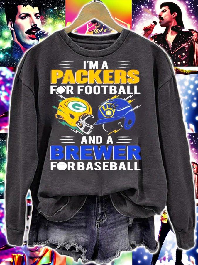 I'm a Packers for football and a Brewer for baseball shirt