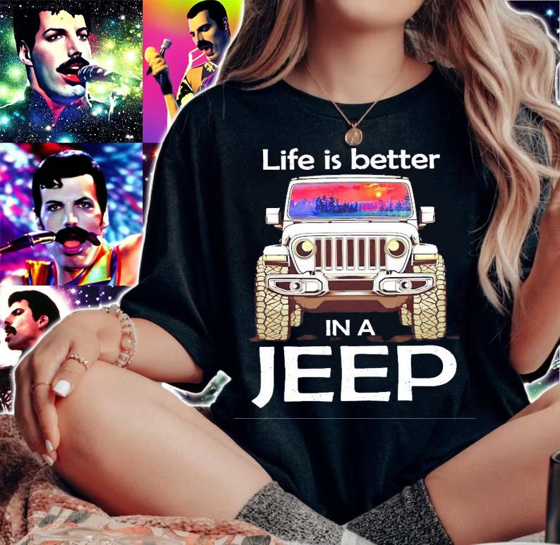 Life is better in a Jeep shirt woman shirt