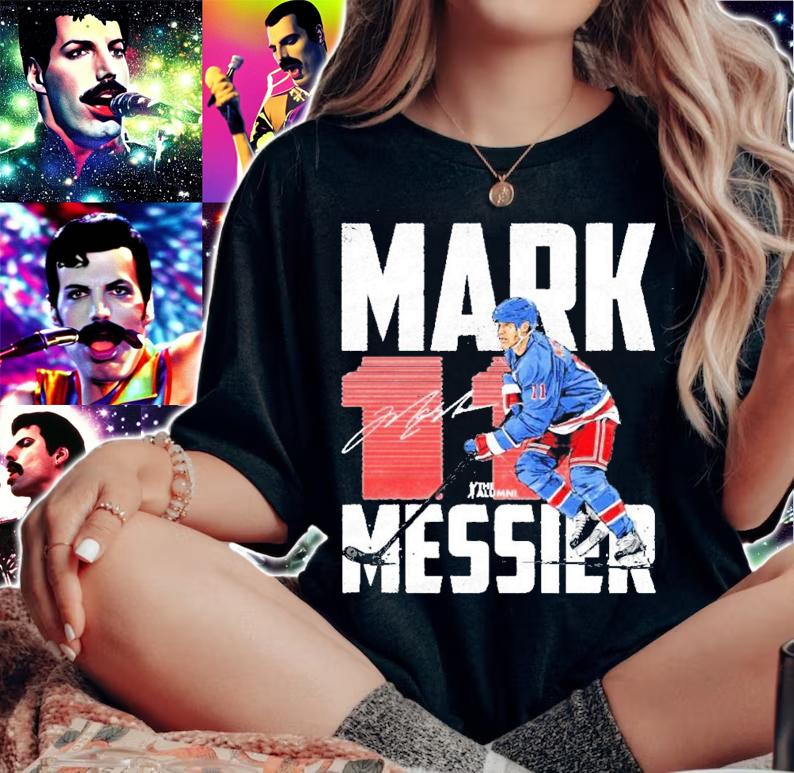 Mark Messier New York signature shirt