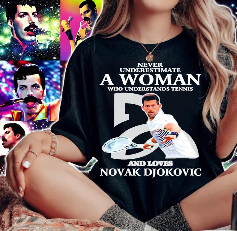 Never underestimate a woman who understands tennis Novak Djokovic shirt