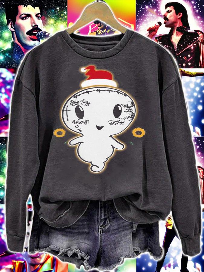 Post Malone Ghost Boo Sunflower Santa Christmas t-shirt sweatshirt
