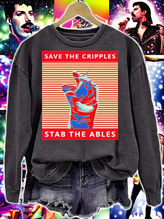 Save the cripples stab the ables T-shirt