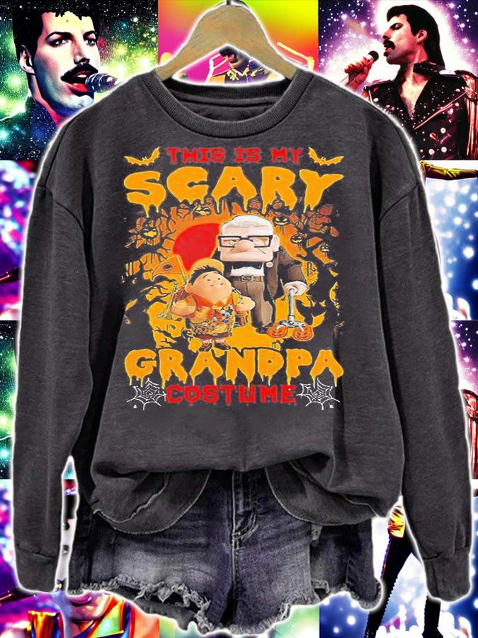 Up Grandpa This Is My Scary Grandpa Costume Halloween shirt sweatshirt