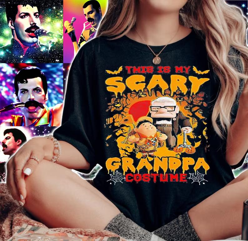 Up Grandpa This Is My Scary Grandpa Costume Halloween shirt woman shirt