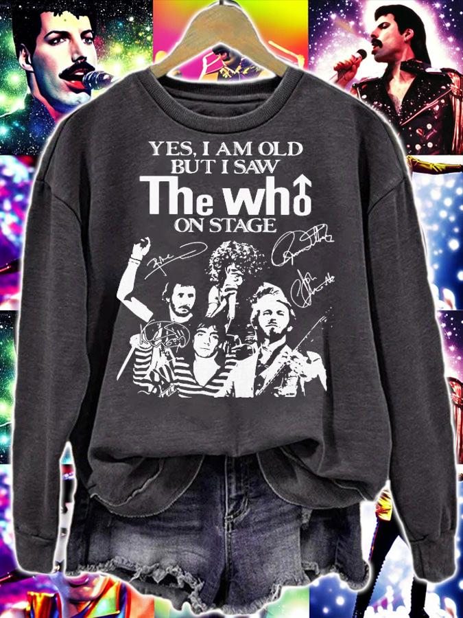 Yes I Am Old But I Saw The Who On Stage Signatures t-shirt