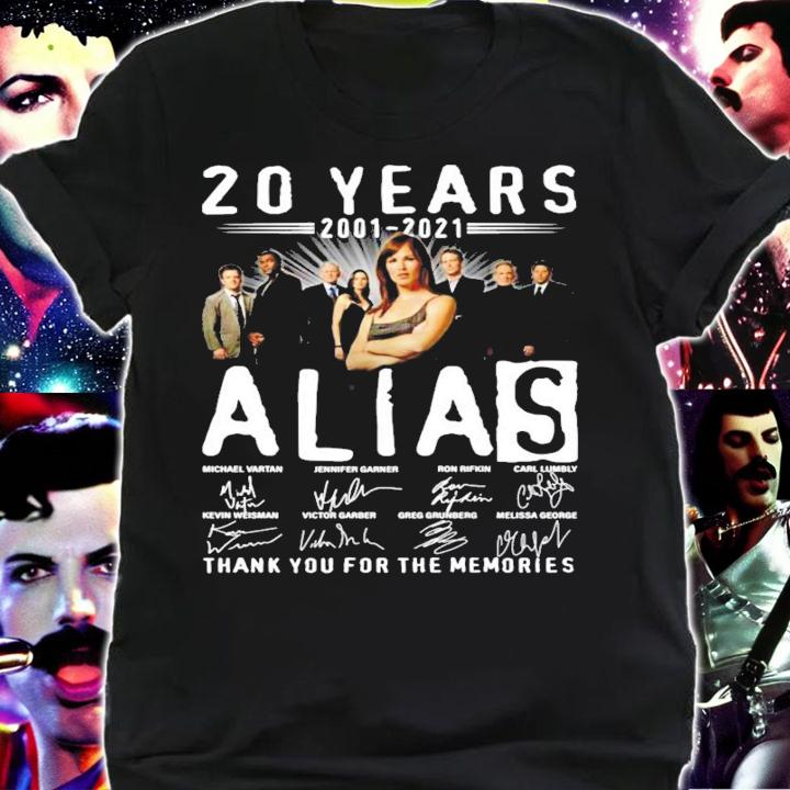20 Years 2001-2021 Alias Signatures Thank You For The Memories Shirt shirt