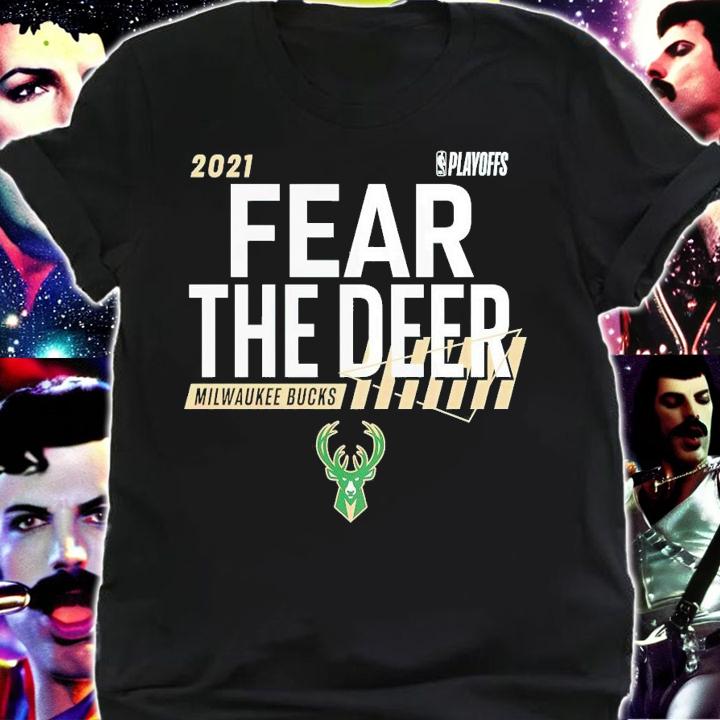 2021 NBA Playoffs Bound Dunk Milwaukee Bucks Fear The Deer shirt