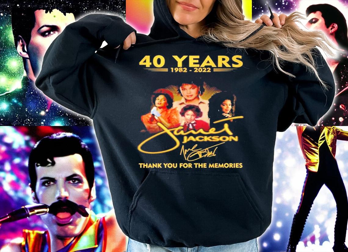 40 years 1982-2022 Janet Jackson signature shirt