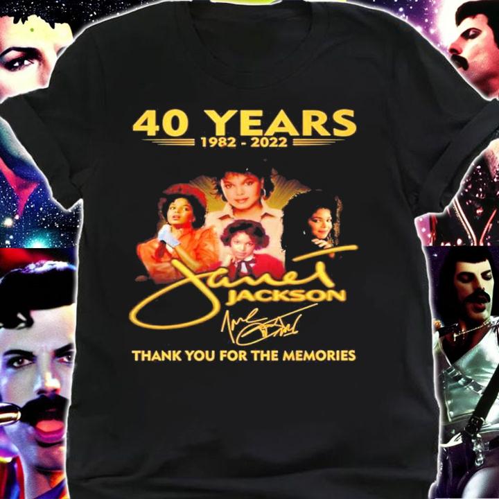 40 years 1982-2022 Janet Jackson signature shirt