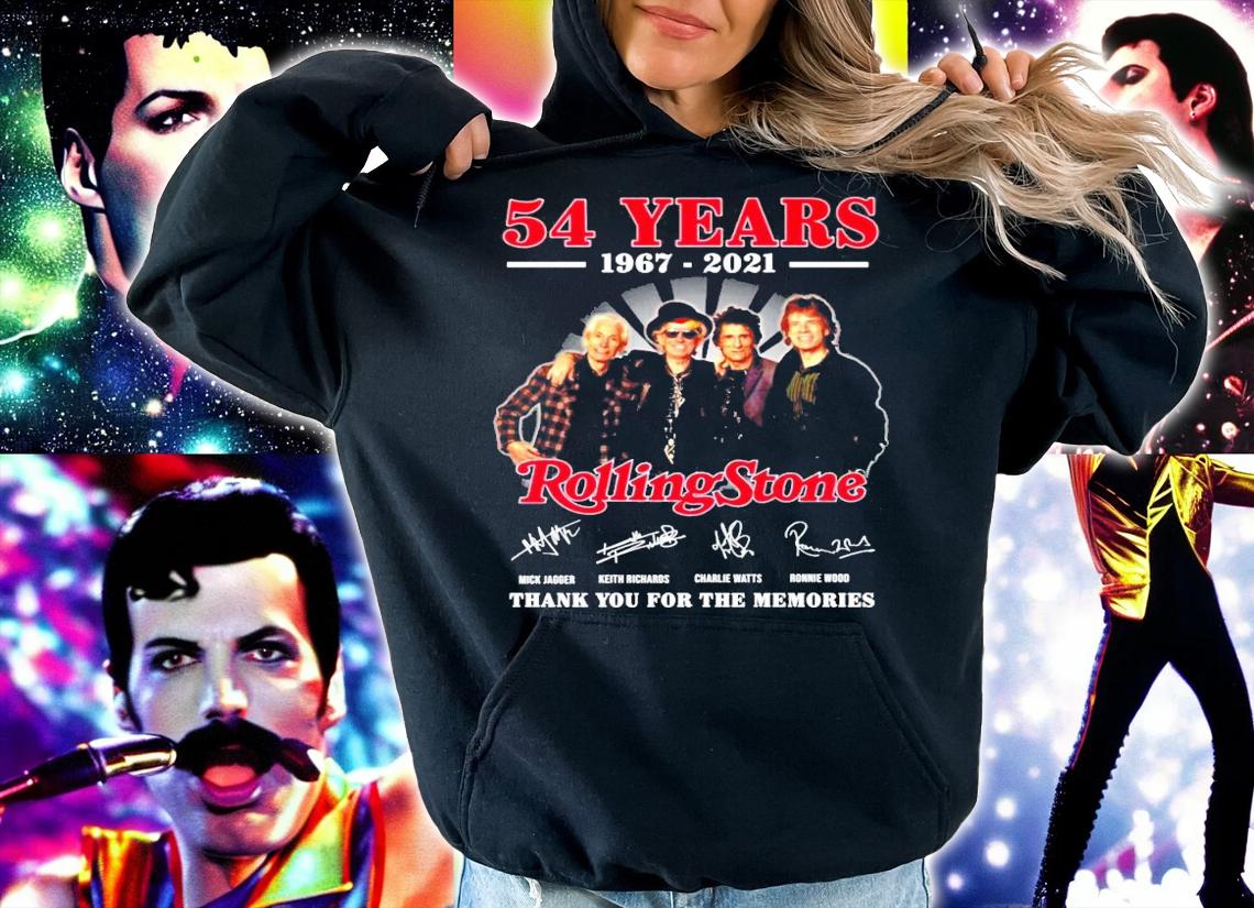 54 years 1967-2021 Rolling Stone thank you for the memories shirt hoodie