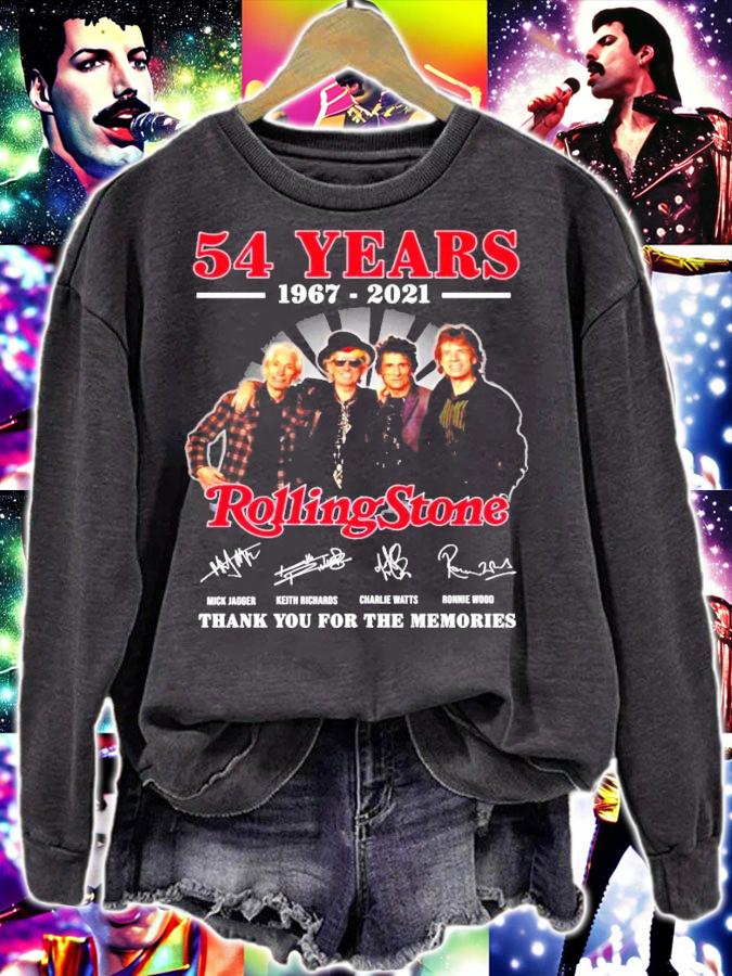 54 years 1967-2021 Rolling Stone thank you for the memories shirt sweatshirt