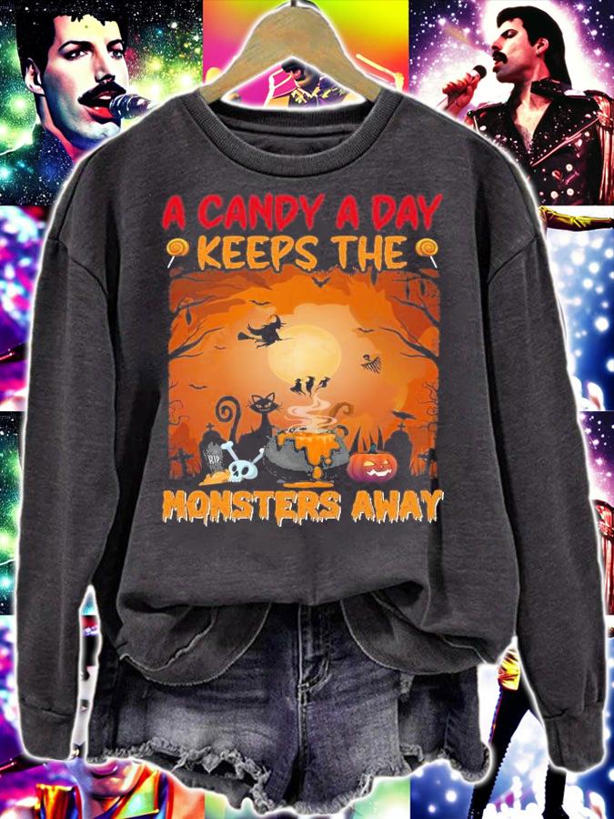 A candy a day keeps the monsters away shirt
