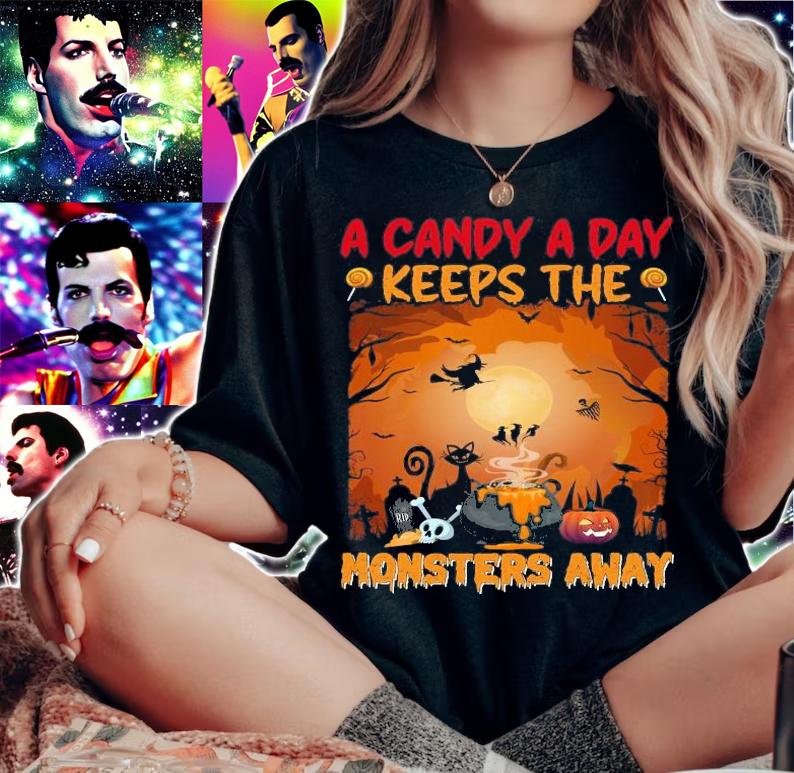 A candy a day keeps the monsters away shirt