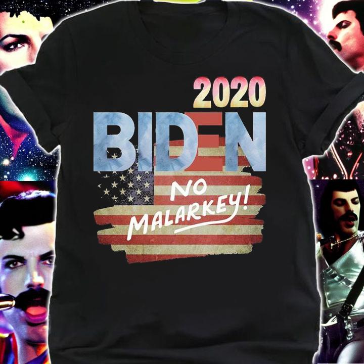 Biden 2020 No Malarkey USA Flag T-shirt shirt