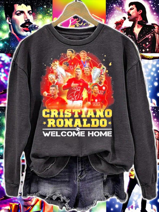 Cristiano Ronaldo Welcome Home Manchester United signature shirt