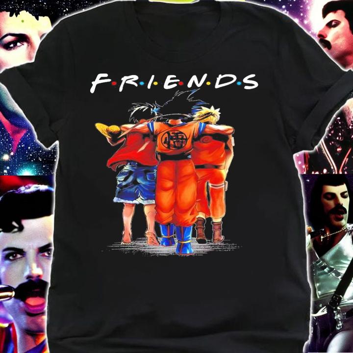 Friends Luffy Son Goku and Naruto shirt shirt