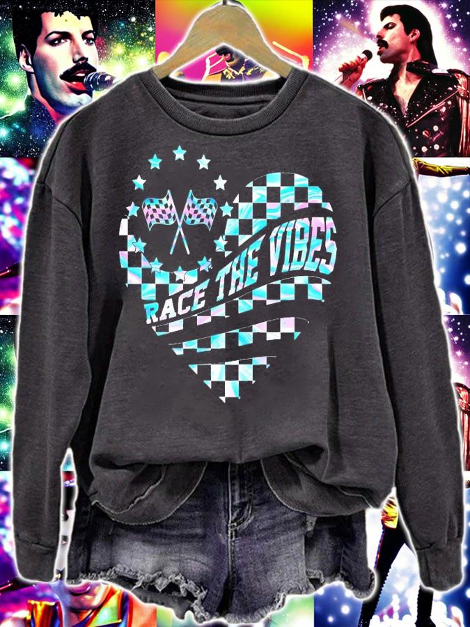 Heart race the vibes shirt sweatshirt