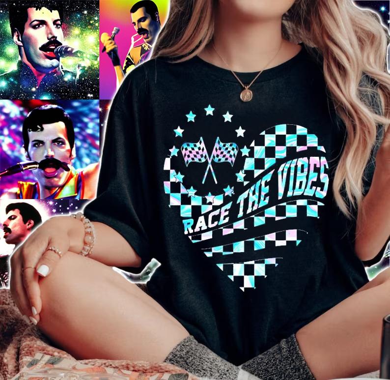 Heart race the vibes shirt woman shirt