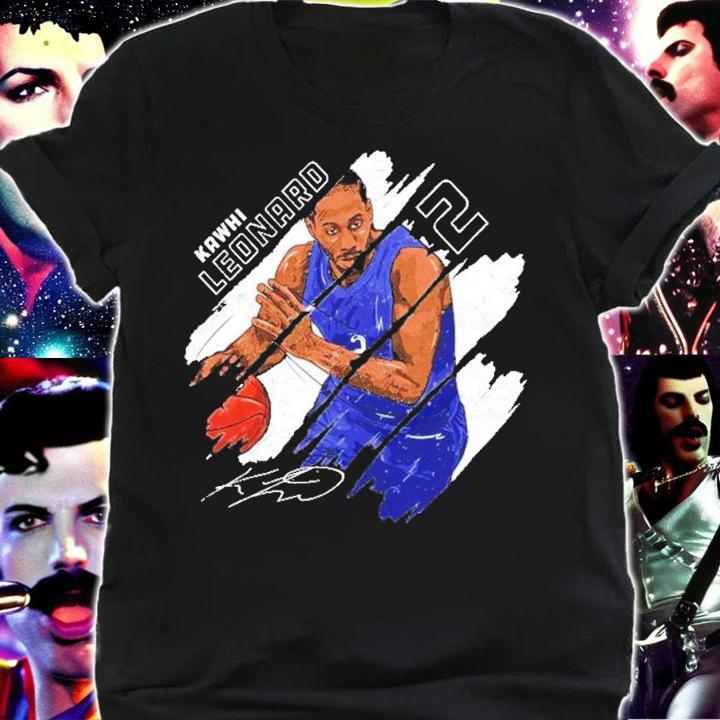 Kawhi Leonard Los Angeles Basketball signature t-shirt shirt