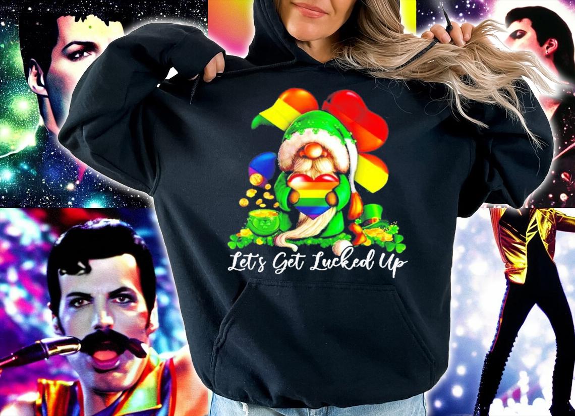 LGBT Gnome let's luckyed up St.Patrick's Day shirt hoodie