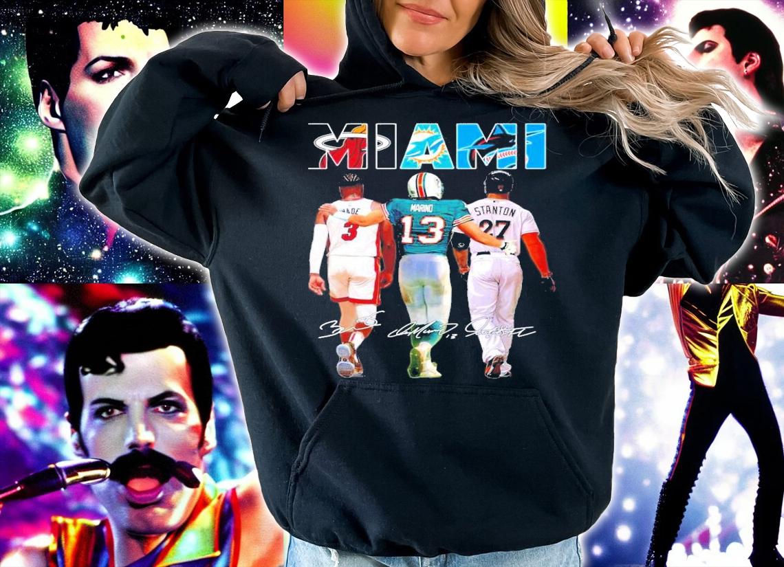 Miami 3 Wade 13 Marino 27 Stanton signature shirt