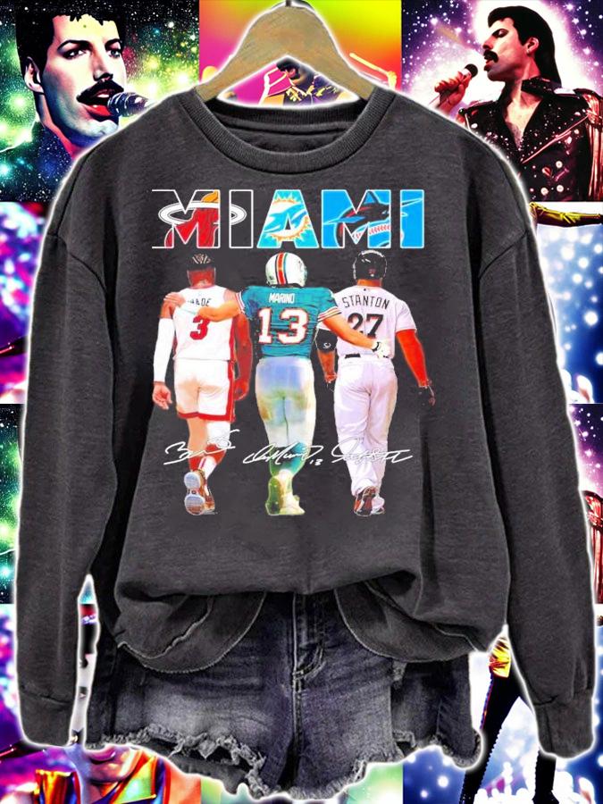 Miami 3 Wade 13 Marino 27 Stanton signature shirt