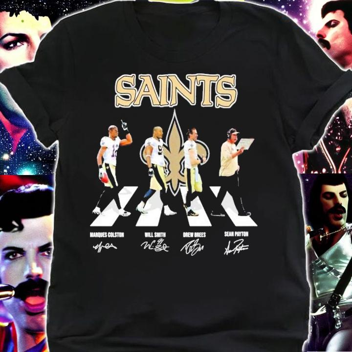 New Orleans Saints Abbey Road signatures shirt shirt