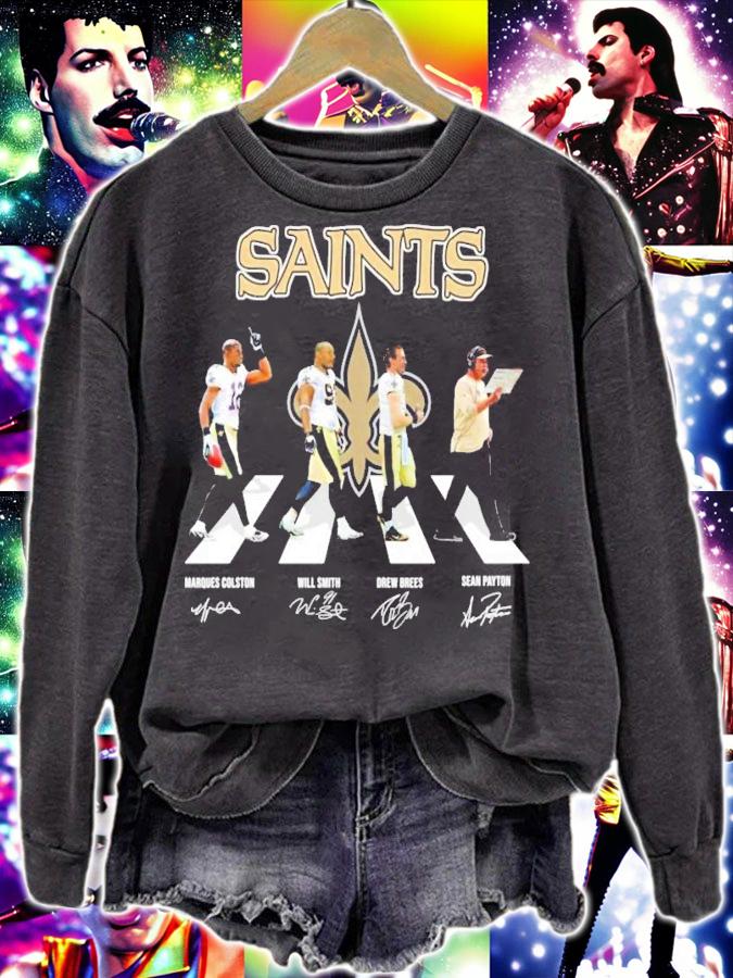 New Orleans Saints Abbey Road signatures shirt sweatshirt