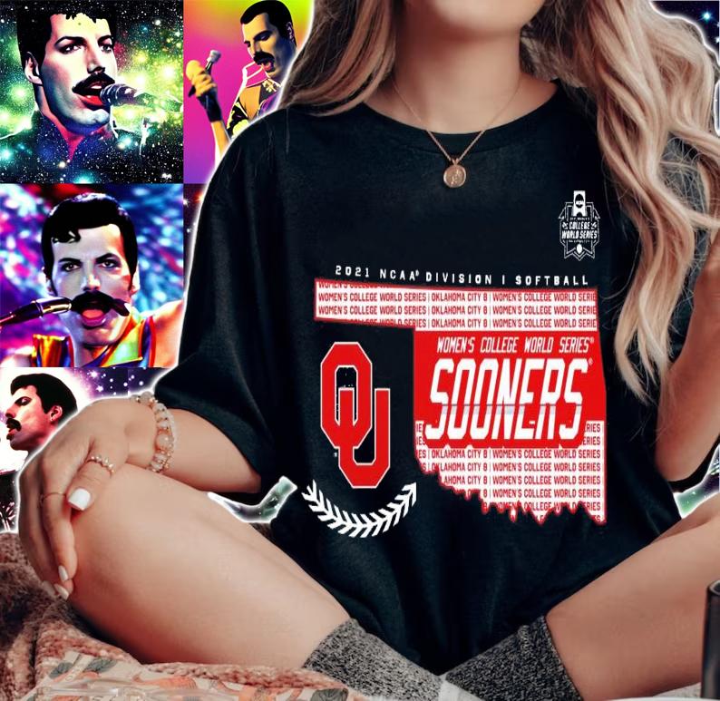 Oklahoma Sooners 2021 NCAA Softball Women's College World Series Bound Bunt shirt woman shirt