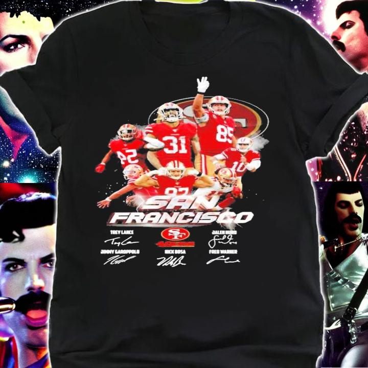 San Francisco 49ERS signatures shirt shirt