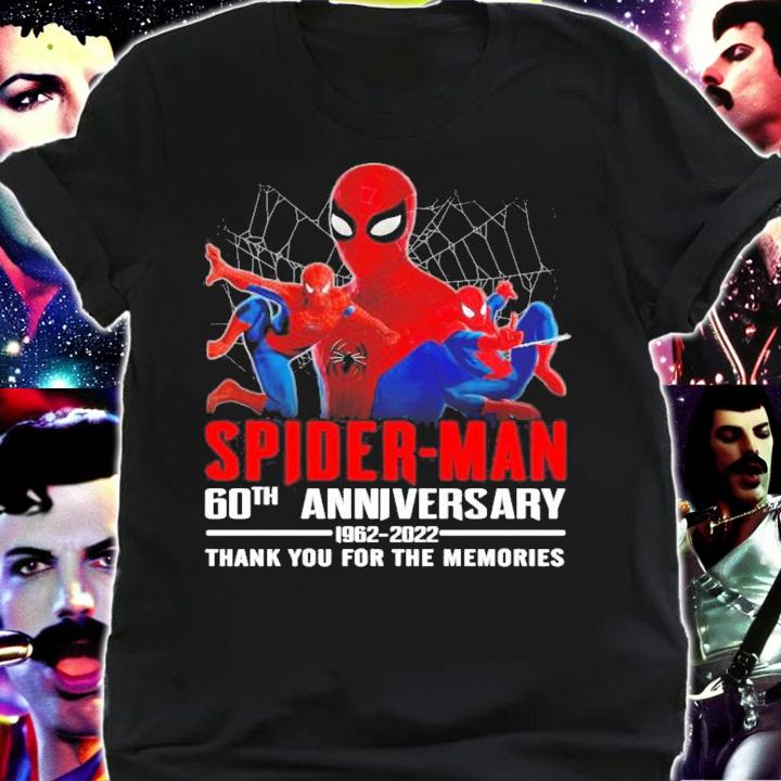 Spider Man 60th anniversary 1962-2022 thank you for the memories shirt shirt