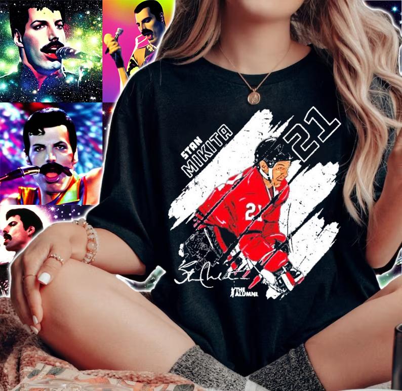 Stan Mikita Chicago signature shirt woman shirt