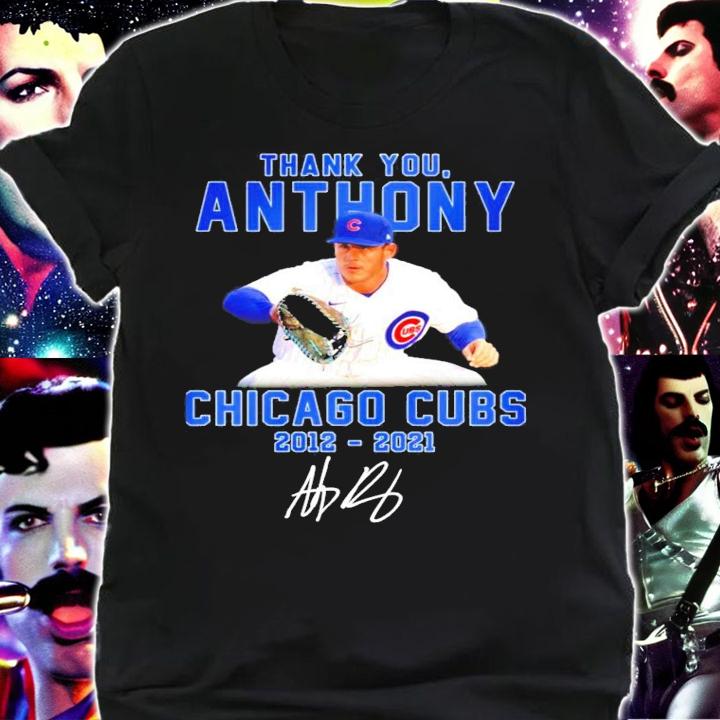 Thank you Anthony Chicago Cubs 2012-2021 signature shirt shirt