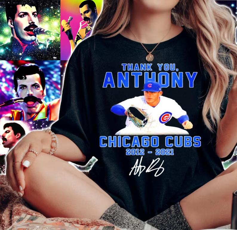 Thank you Anthony Chicago Cubs 2012-2021 signature shirt woman shirt