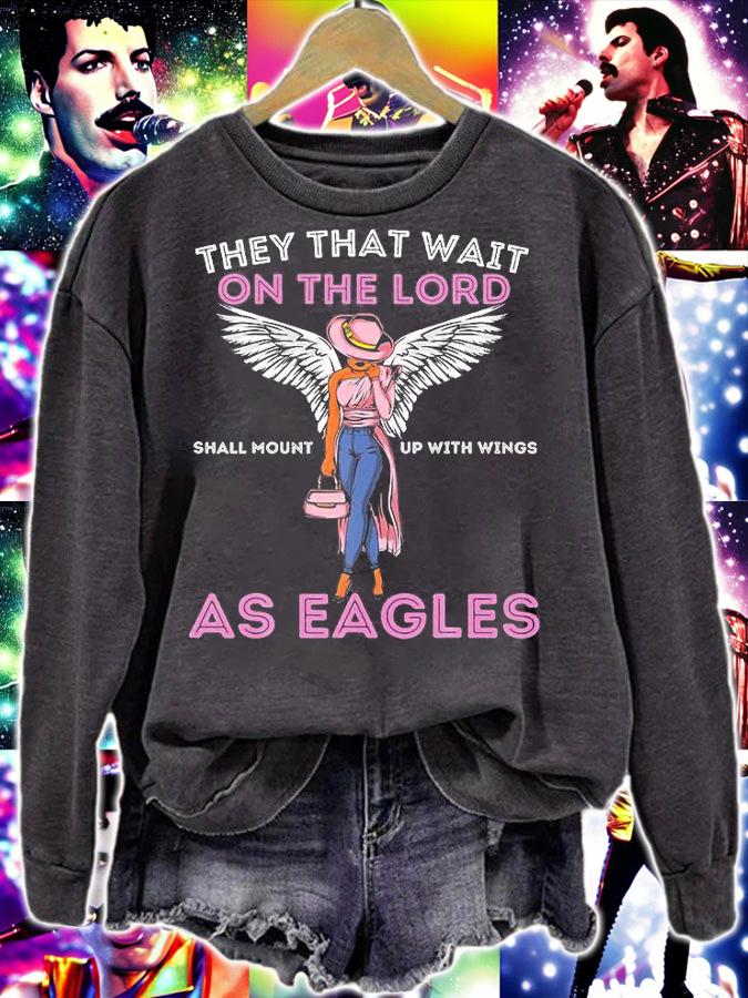 They That Wait On The Lord Shall Mount Up With Wings As Eagles T-Shirt