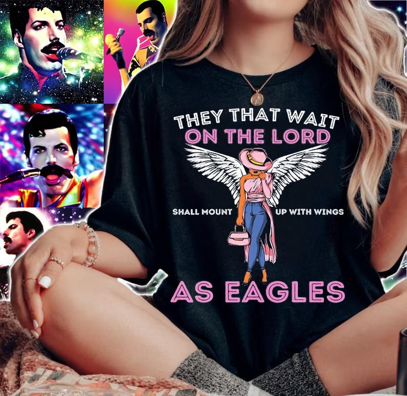 They That Wait On The Lord Shall Mount Up With Wings As Eagles T-Shirt