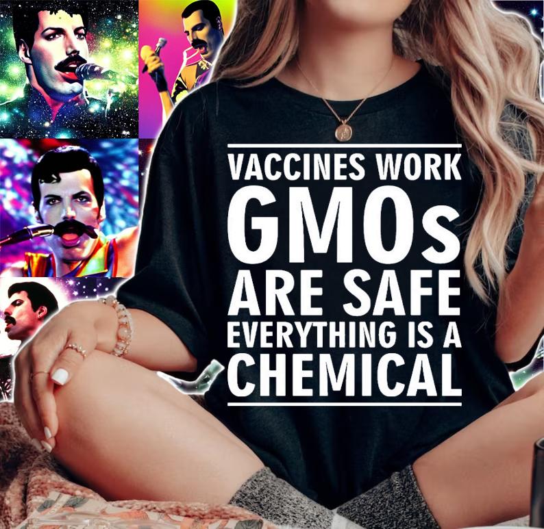 Vaccines work gmos are safe everything is a chemical shirt woman shirt