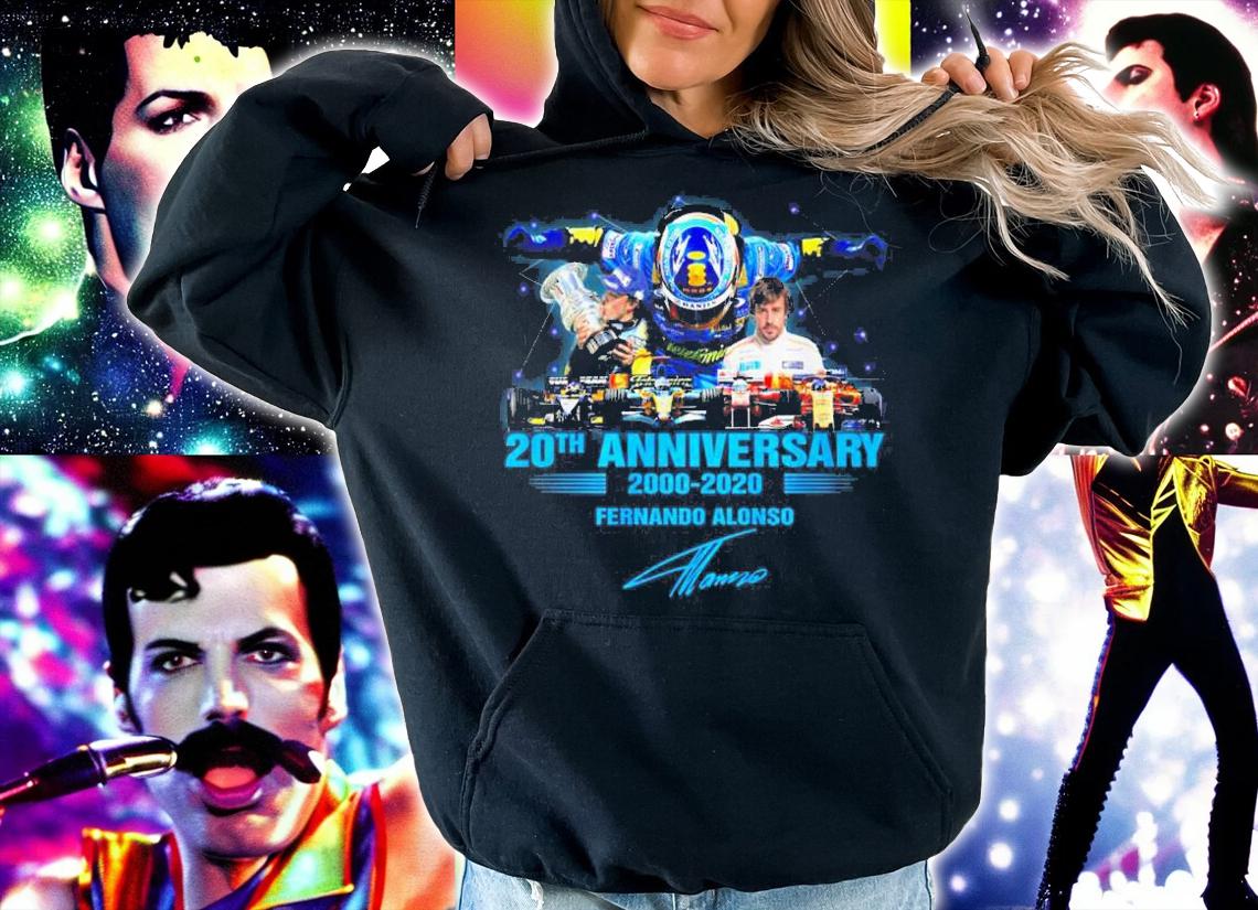 20Th Anniversary 2000 2020 Fernando Alonso Signature t-shirt