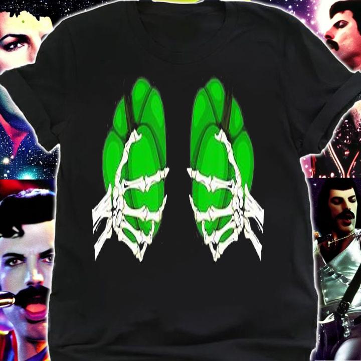 Bell Pepper Green Bra Costume Fruit Halloween Skellington T-Shirt shirt