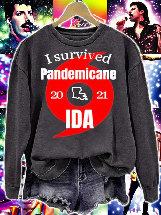 I survived Pandemicane 2021 Ida shirt sweatshirt