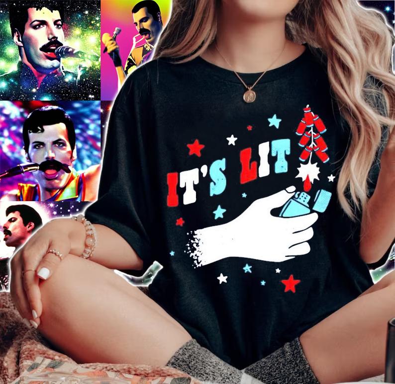 It's lit firecrackers t-shirt woman shirt