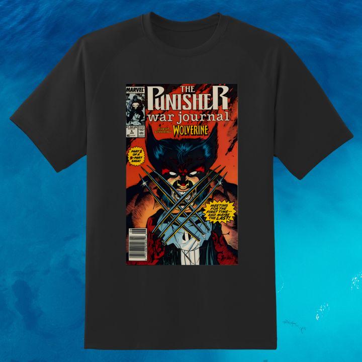 Marvel Comics The Punisher War Journal 1988 Wolverine Shirt