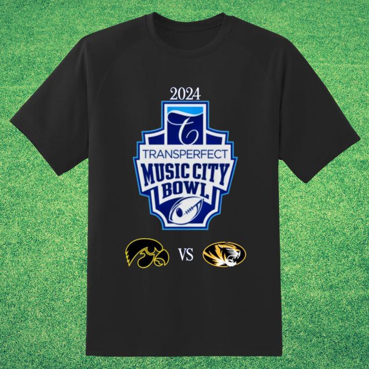 Iowa Hawkeyes vs Missouri Tigers 2024 Music City Bowl Shirt - Shop Now