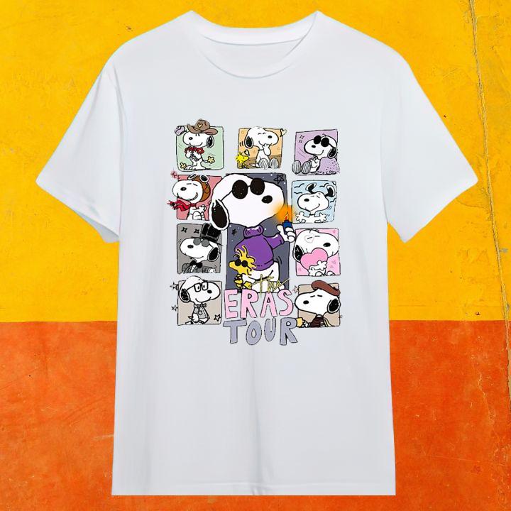 Peanuts Snoopy And Woodstock Taylors Version Eras Tour T-Shirt
